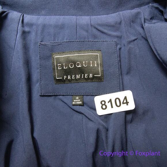 Eloquii Premier Blue blazer one button collared, size 16‎ - Picture 12 of 14